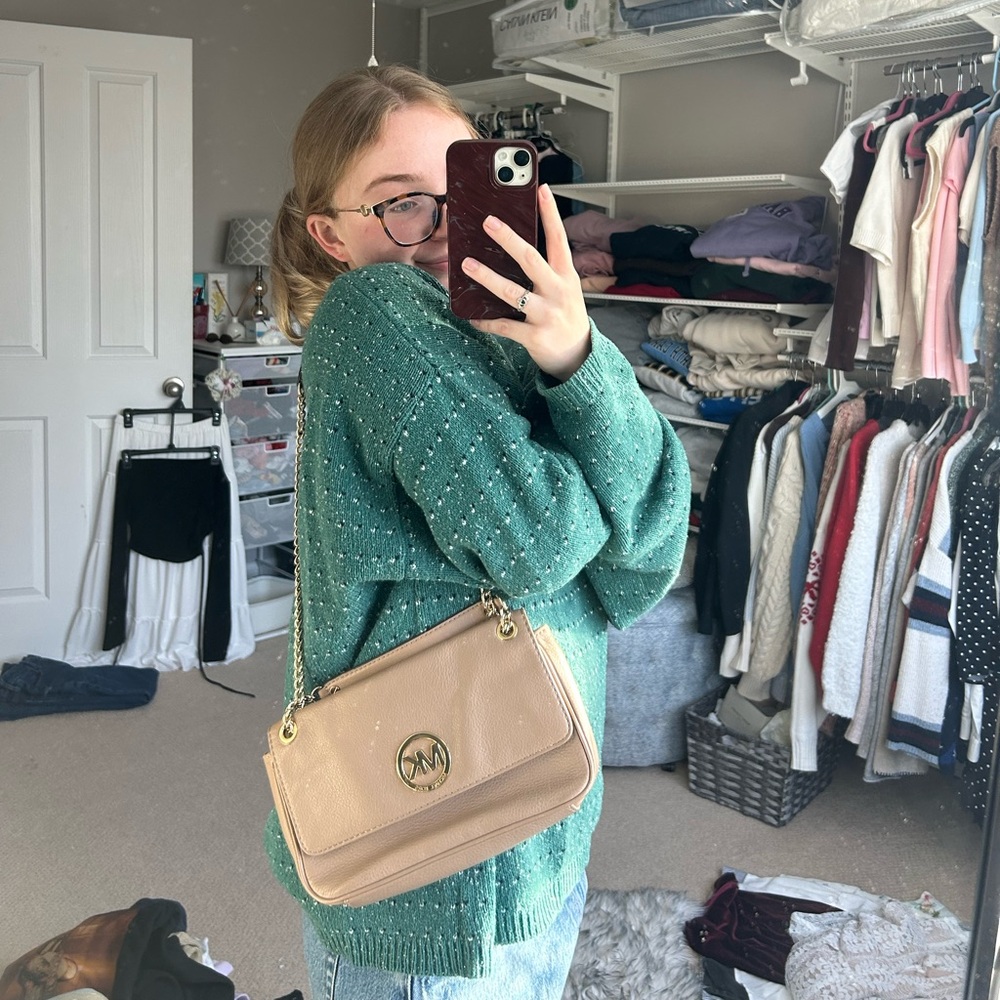 Michael Kors Tan Leather Shoulder Bag